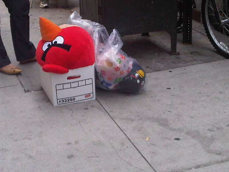 Illustration for article titled Angry Birds Plush Toys Spotted In Manhattan